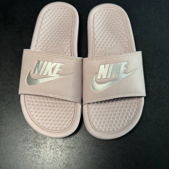 Nike Shoes - Pink Nike slides Size 6 - 359
